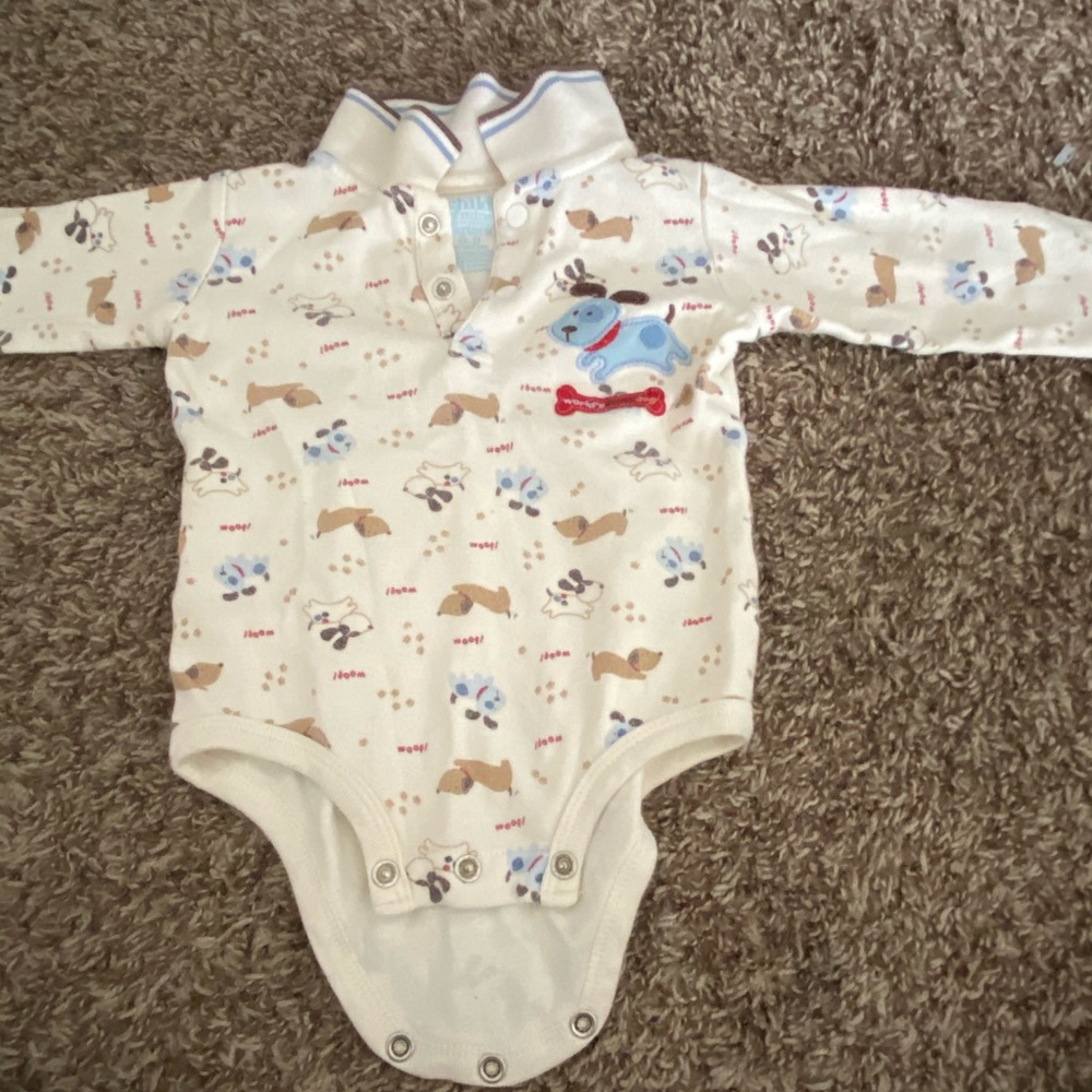 Cute Doggie print onesie